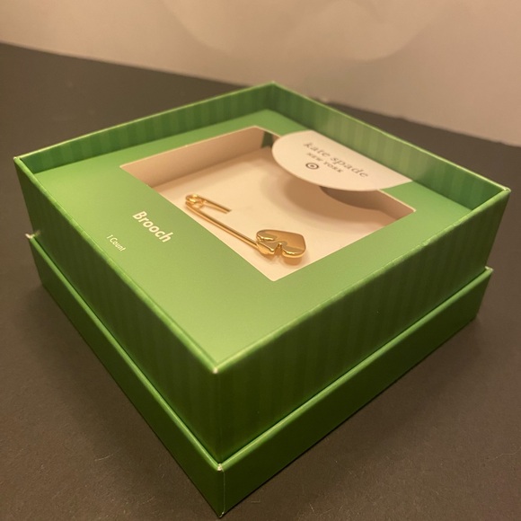 Spade Safety Pin Brooch - kate spade new york x Target Gold - NWT - Picture 7 of 8